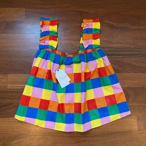 English Factory Ruffle Strap Top